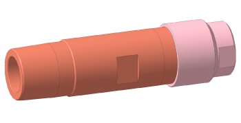 Кабельный ввод АФЭН 21-65-400М. 3D макет. Общий вид.  